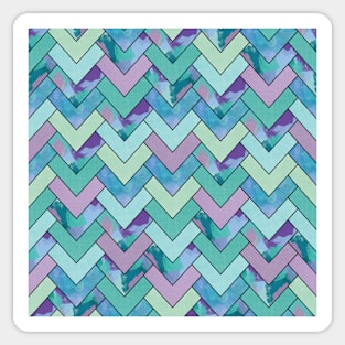 Geometric square on point pattern Sticker